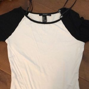 black and white bodysuit